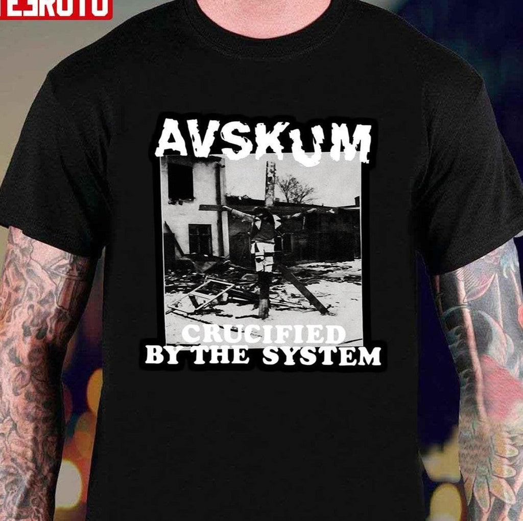 Avskum Cruicified By The System Unisex T-Shirt