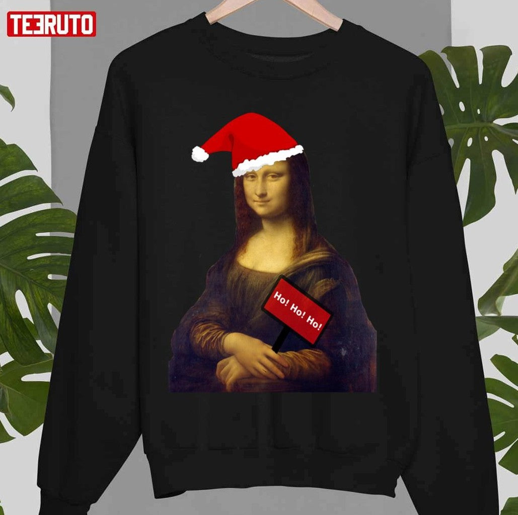 Mona Lisa Christmas Edition Unisex T-Shirt
