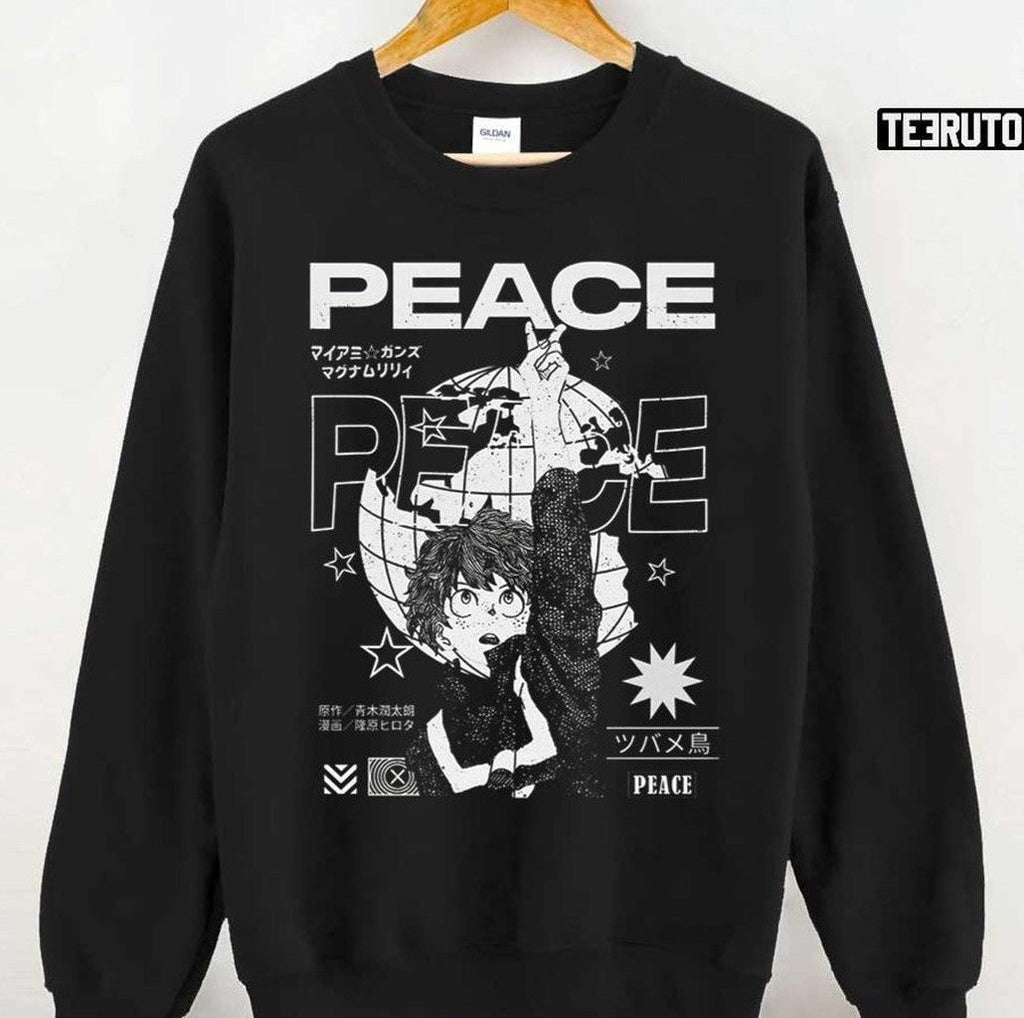 My Hero Academia Anime Izuku Midoriya PEACE Unisex Sweatshirt