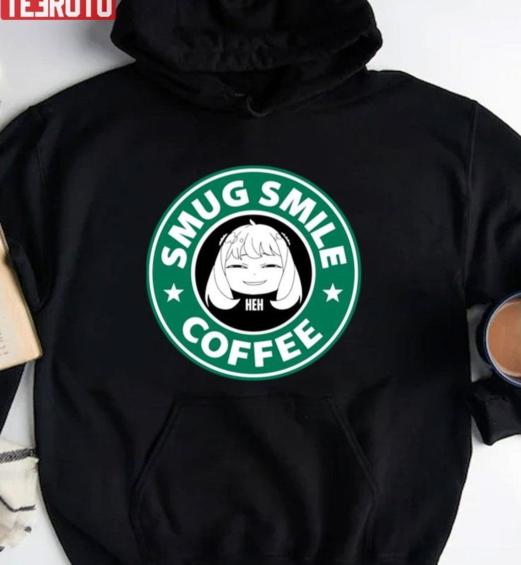 Starbucks Anya Forger Smug Smile Spy X Family Unisex T-Shirt