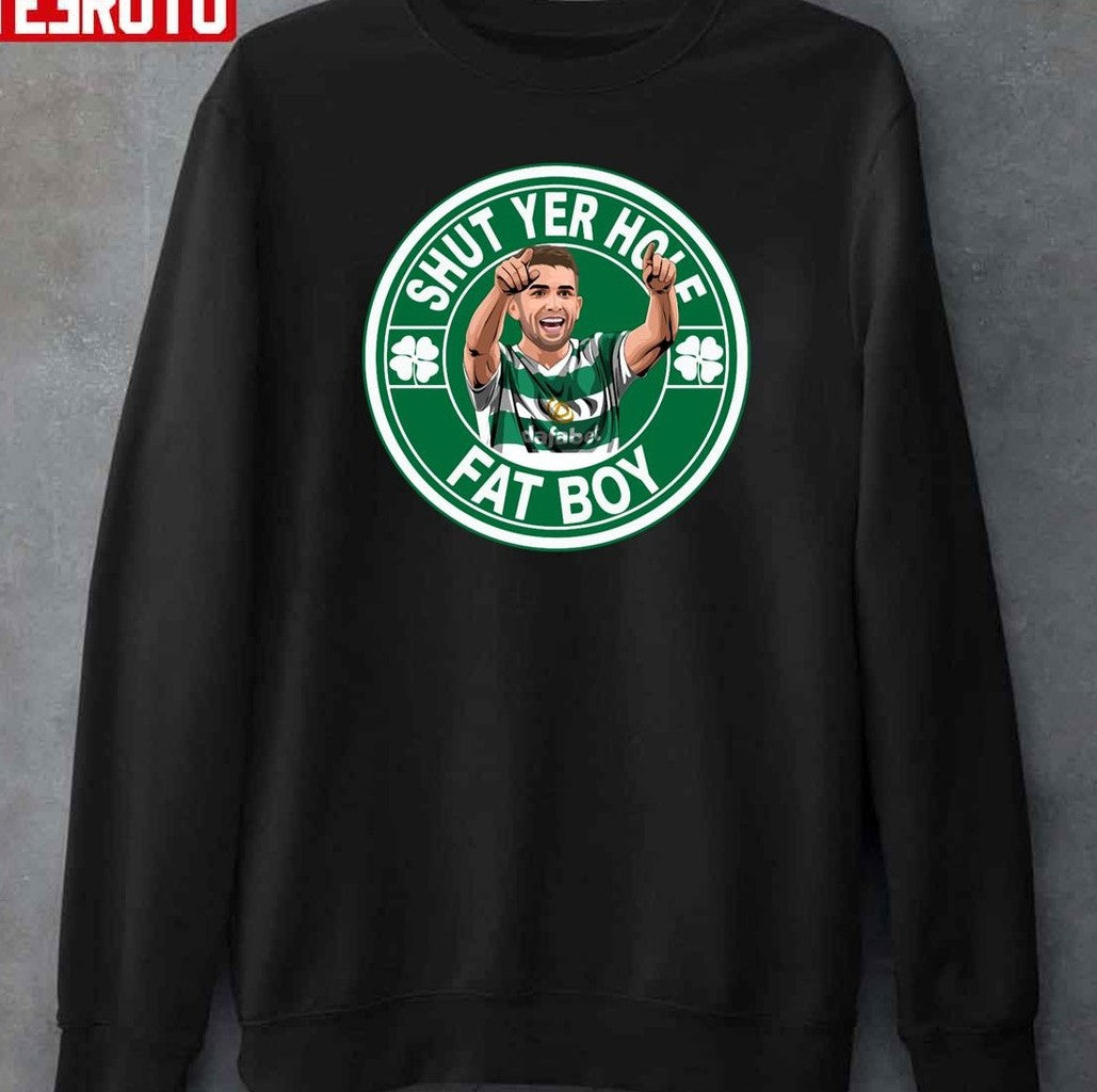 Shut Yer Hole Fat Boy Greg Taylor Glasgow Celtic Unisex T-Shirt -