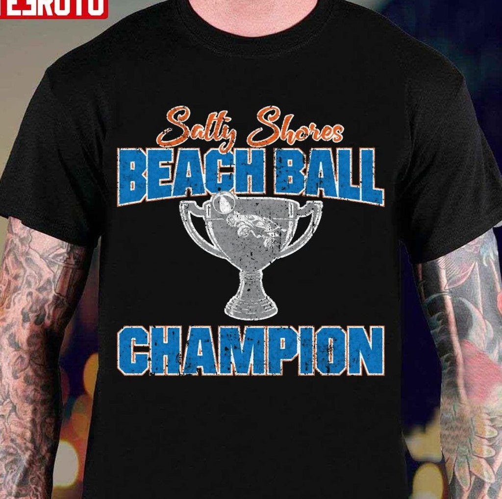 Salty Shores Beach Ball Champion Unisex T-Shirt