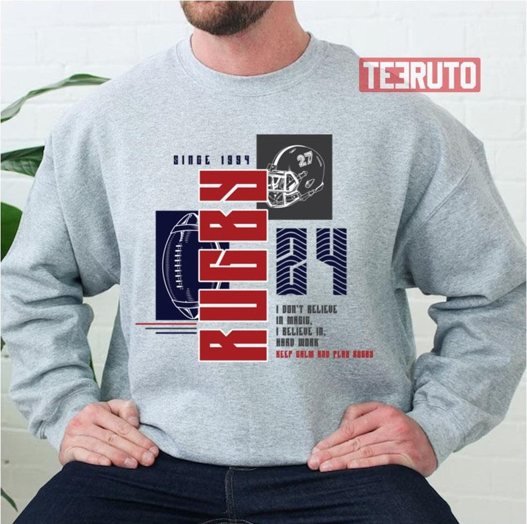 24 Magic Quote Graphic Rugby Unisex Sweatshirt