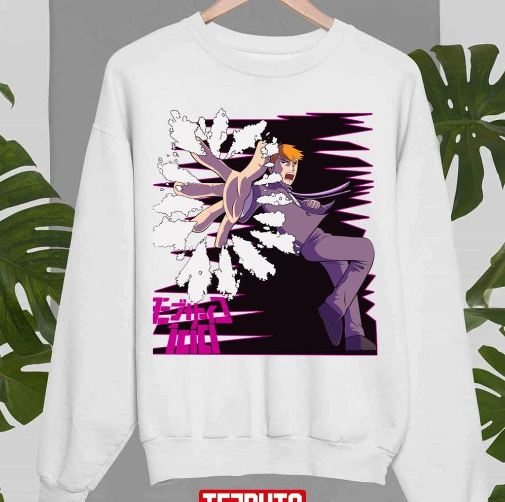 Arataka Reigen Salt Splash Mob Psycho 100 Second Model Unisex Sweatshirt