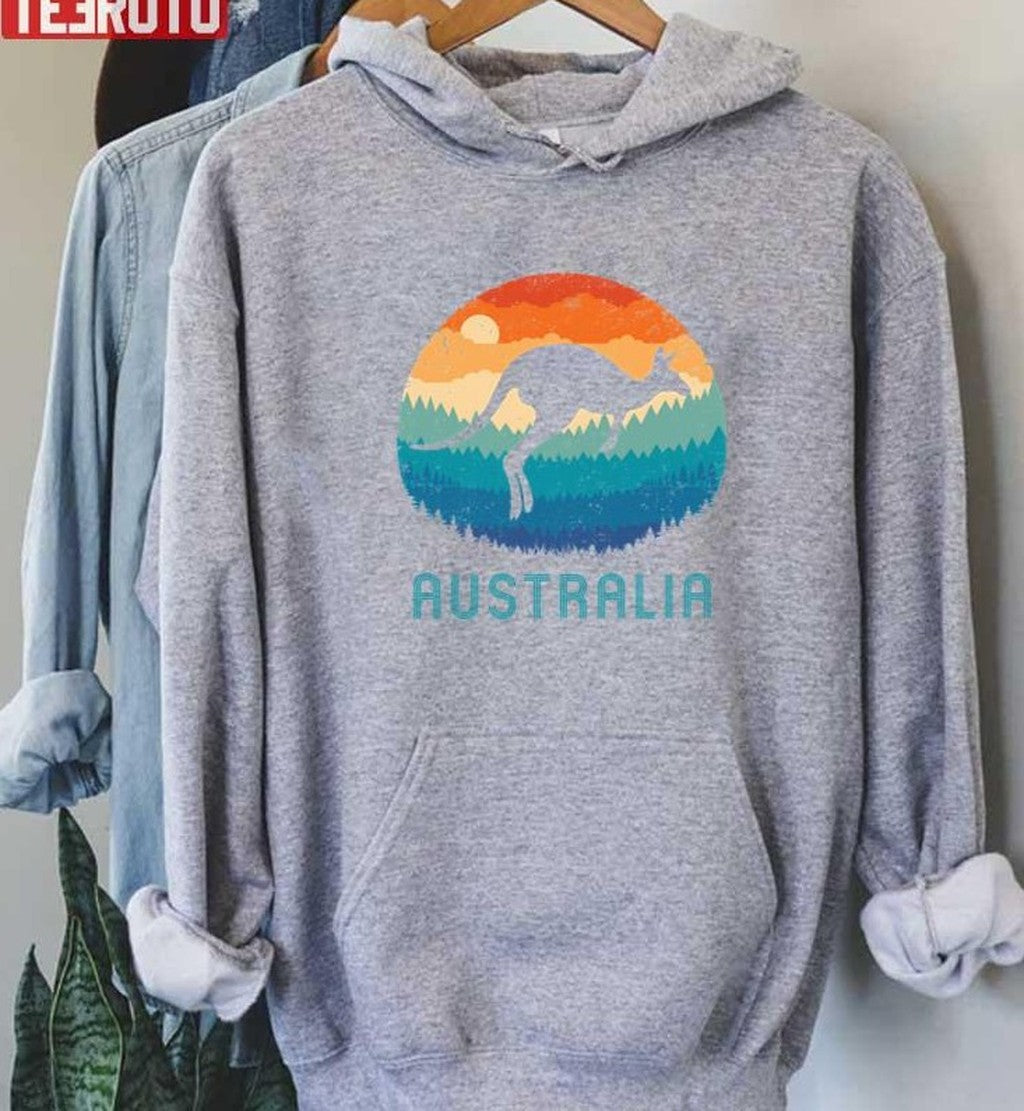 Australia Kangaroo Retro Unisex Sweatshirt