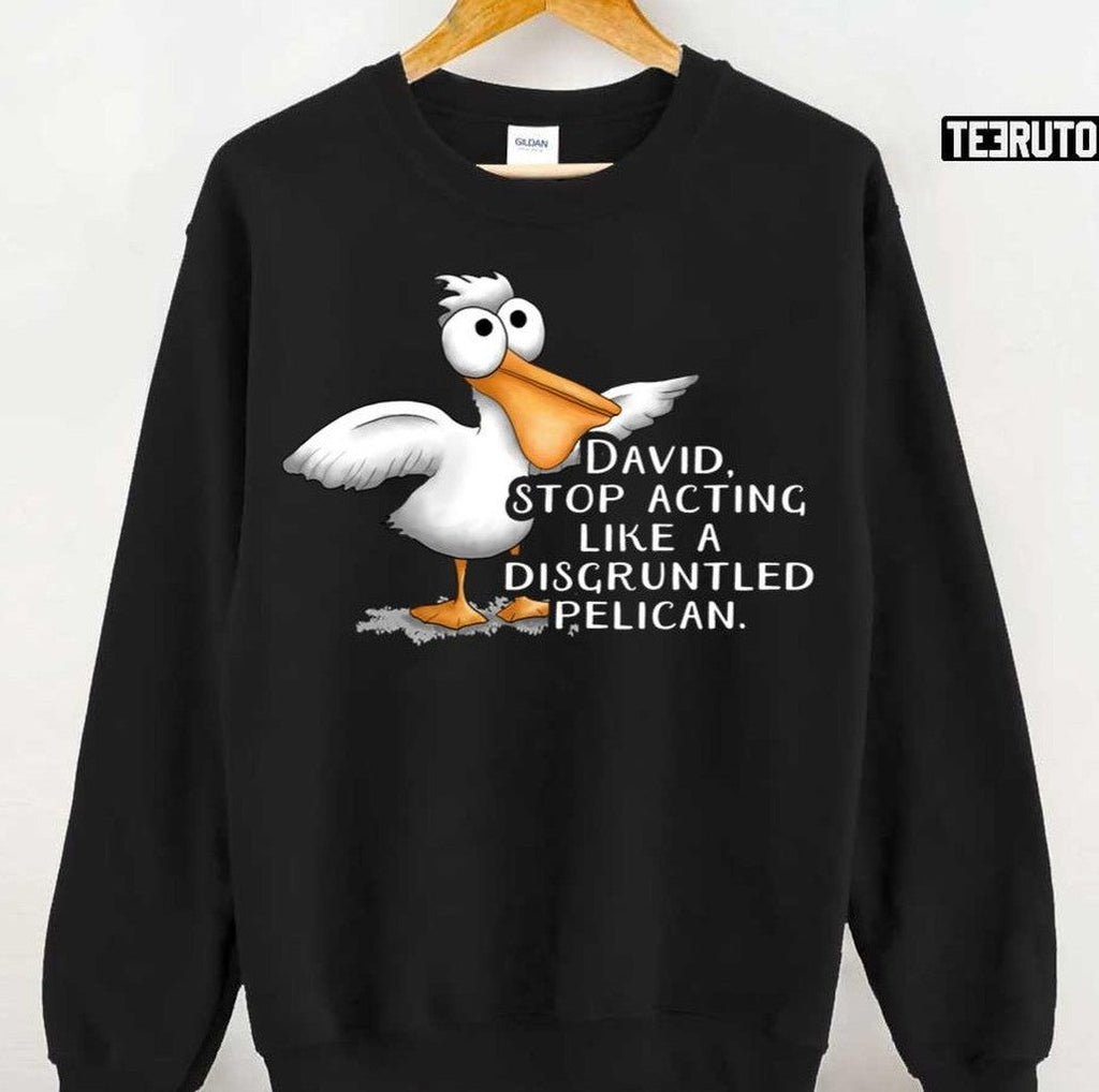 Schitt's Creek David Disgruntled Pelican Dark Unisex T-Shirt