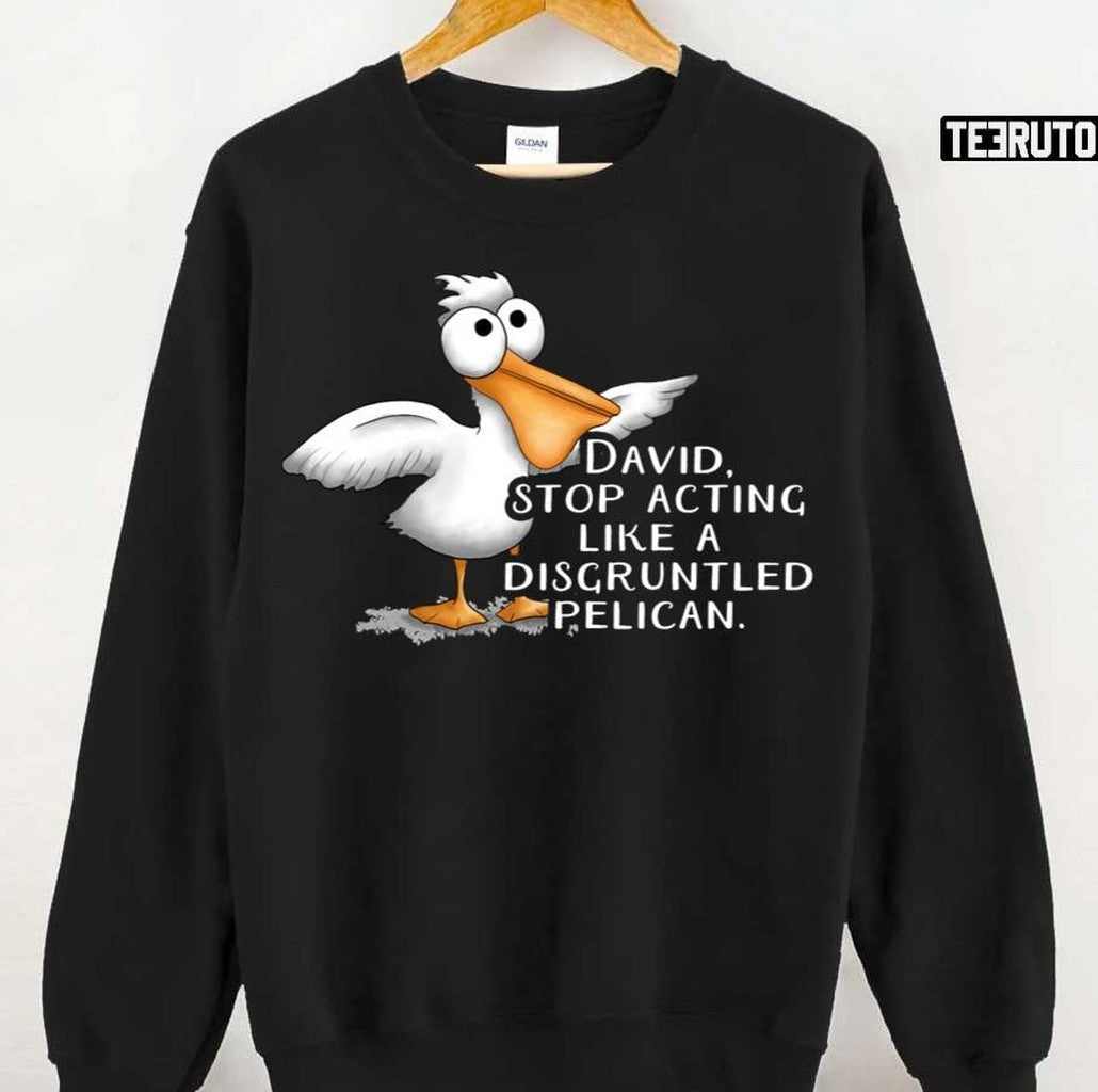 Schitt's Creek David Disgruntled Pelican Dark Unisex T-Shirt