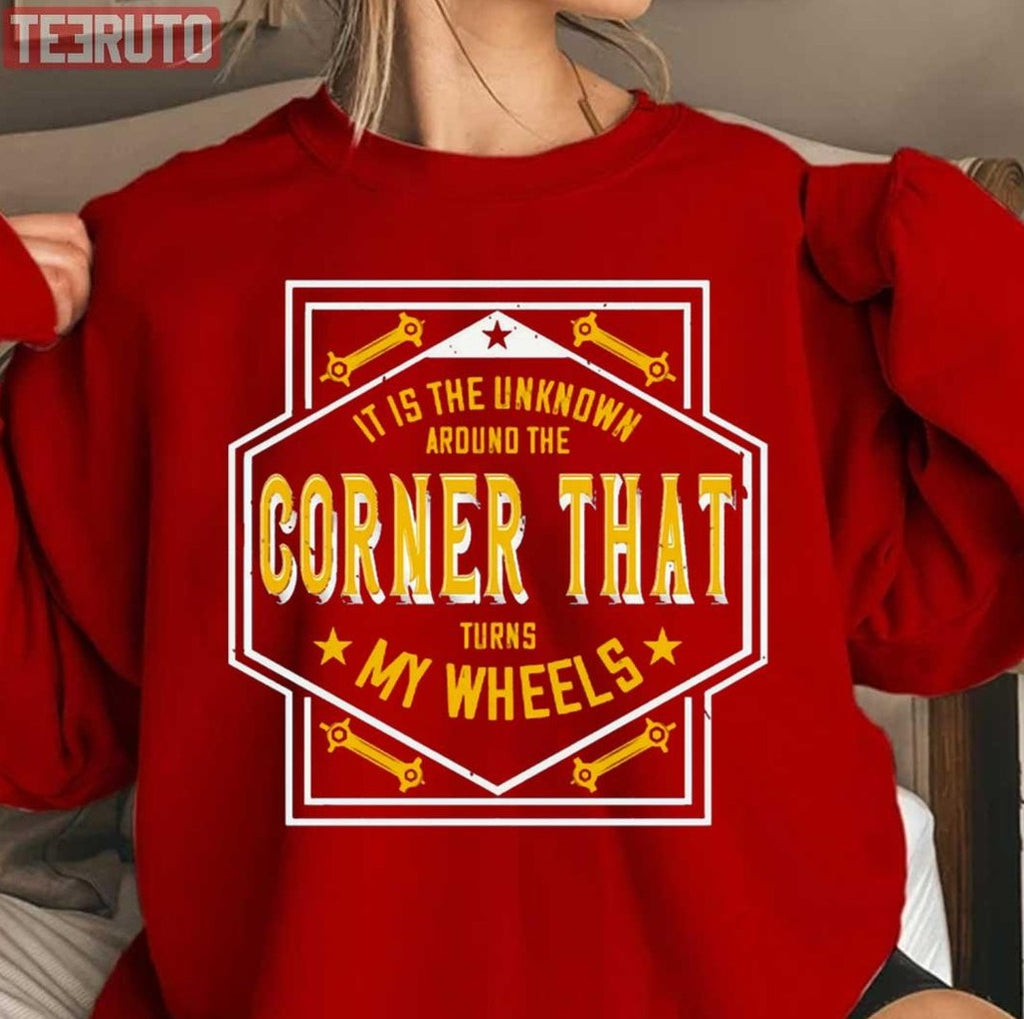 Mountain Biking Around The Corner That Turns My Wheels Unisex Sweatshirt