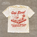 Cat Loaf Cat Meme Tee Vintage Retro Cat Lover Freshly Baked Tee (1)