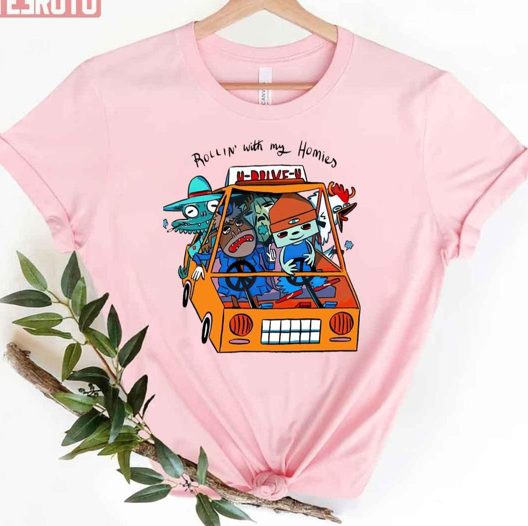 Parappa Driver Art Unisex T-shirt