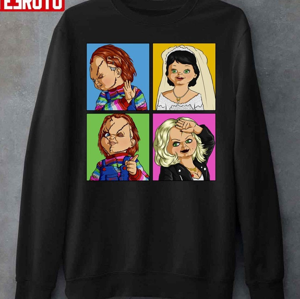 Pimp My Bride Child's Play Chucky Tiffany Valentine Unisex Sweatshirt