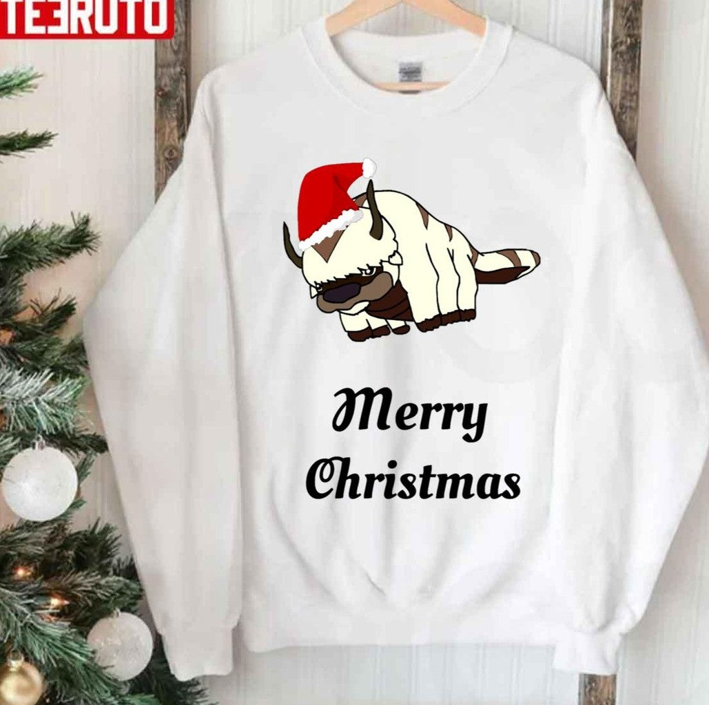 Appa Merry Christmas Avatar The Last Airbender Sweatshirt