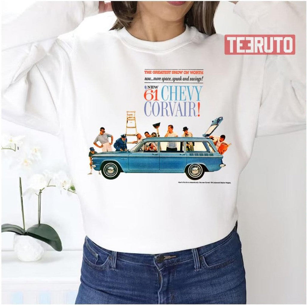 61 Corvair Advert Ralph Nader Unisex Sweatshirt