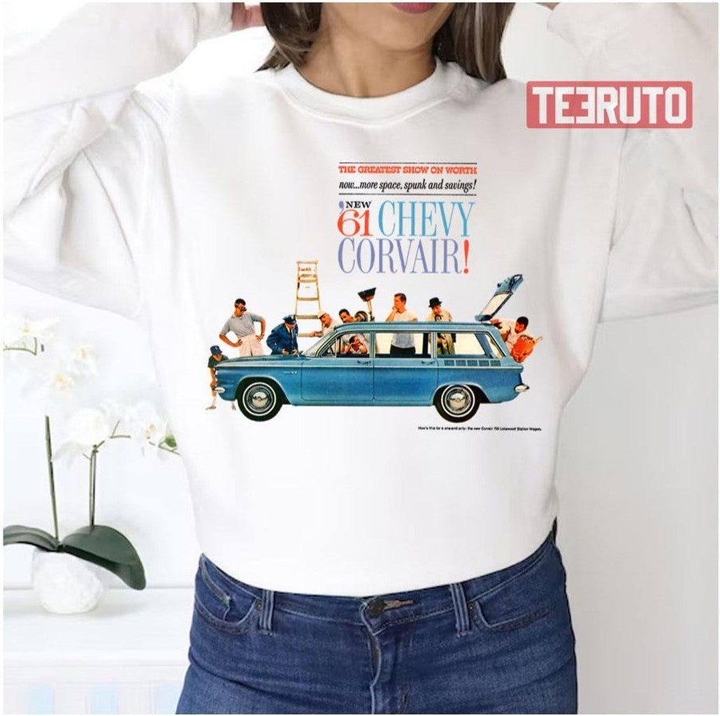 61 Corvair Advert Ralph Nader Unisex Sweatshirt