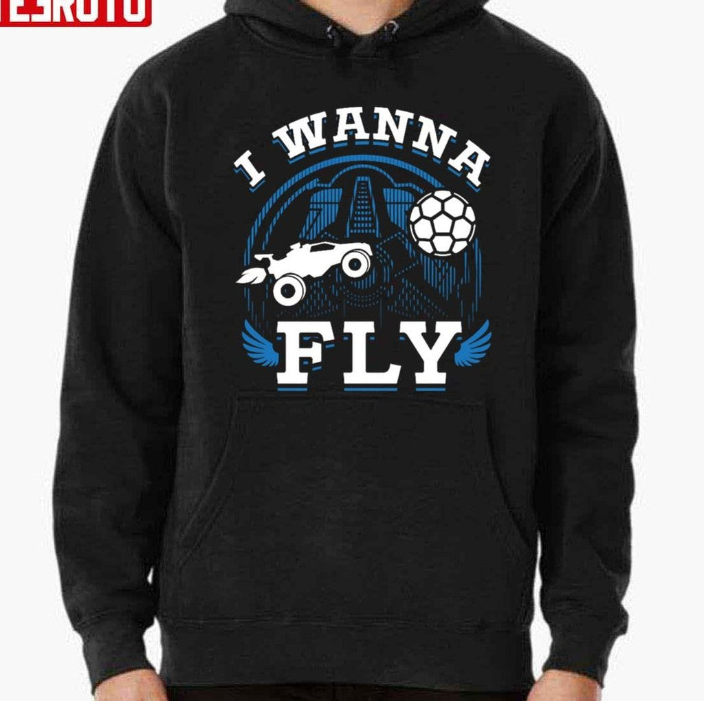 Rocket League Video Game I Wanna Fly Funny Unisex T-Shirt