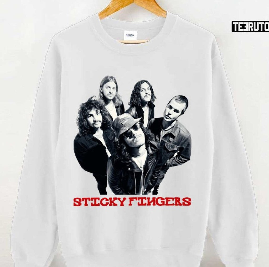Sticky Fingers Band Members Unisex T-Shirt
