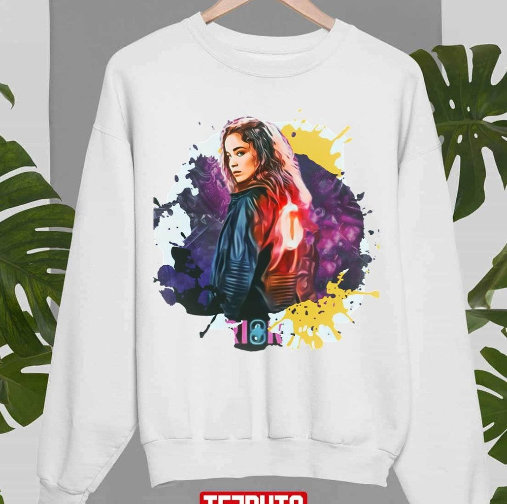 Ava Watercolor Design Warrior Nun Unisex Sweatshirt