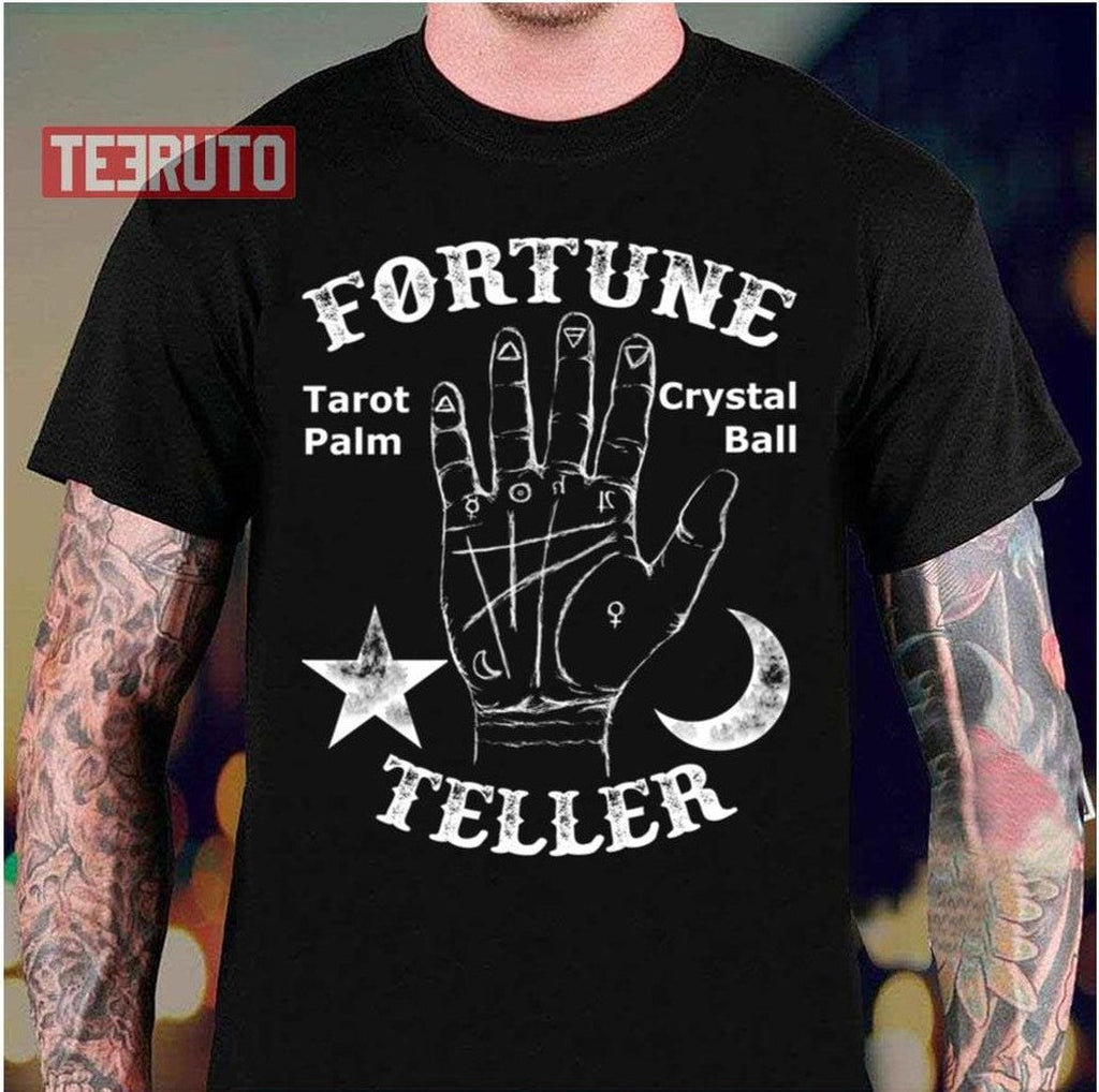 Tarot White Art Fortune Teller Unisex T-Shirt