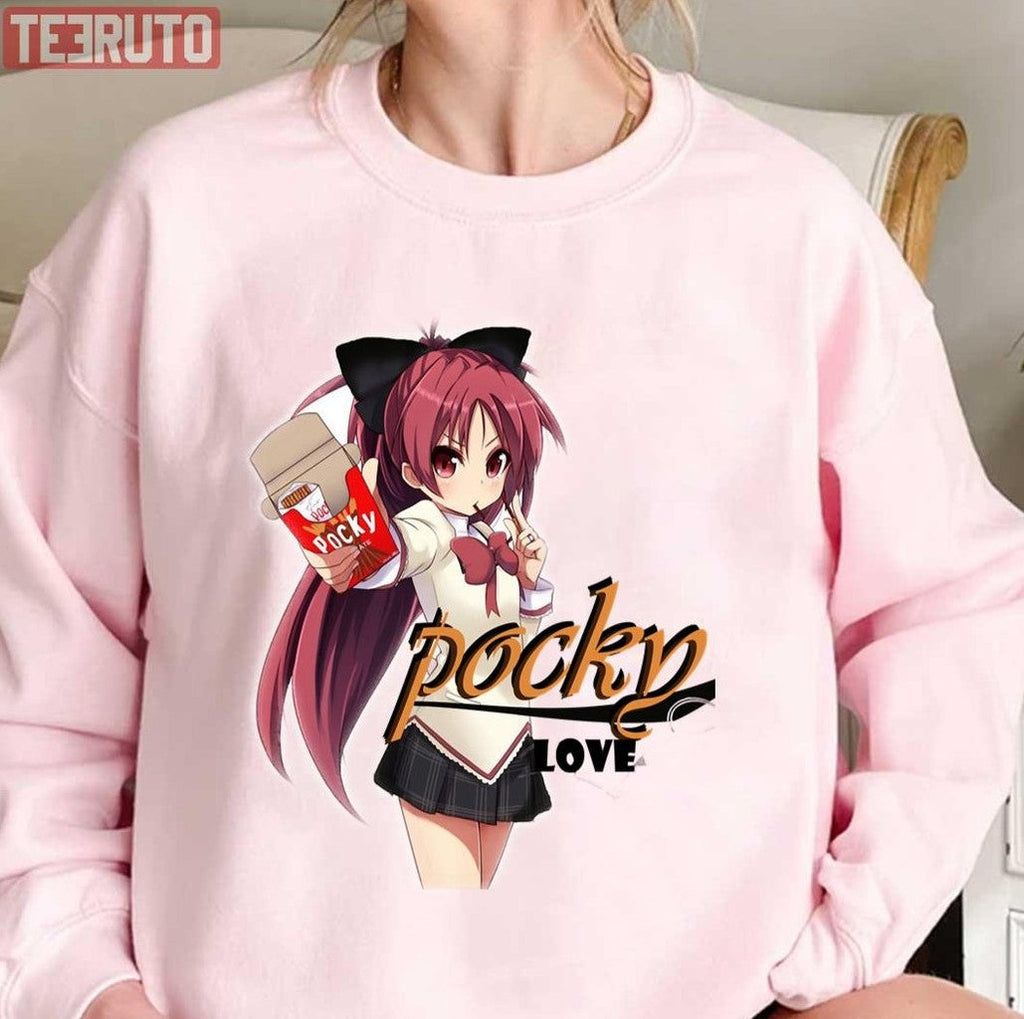 Anime Girl Pocky Lover Unisex T-Shirt