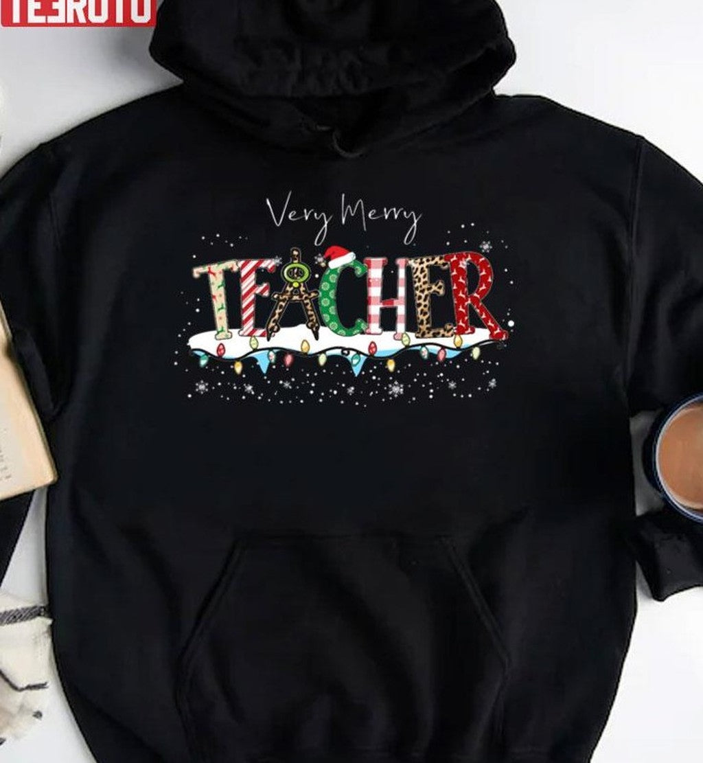 Teacher Tee Teacher Holiday Christmas Unisex Sweatshirt