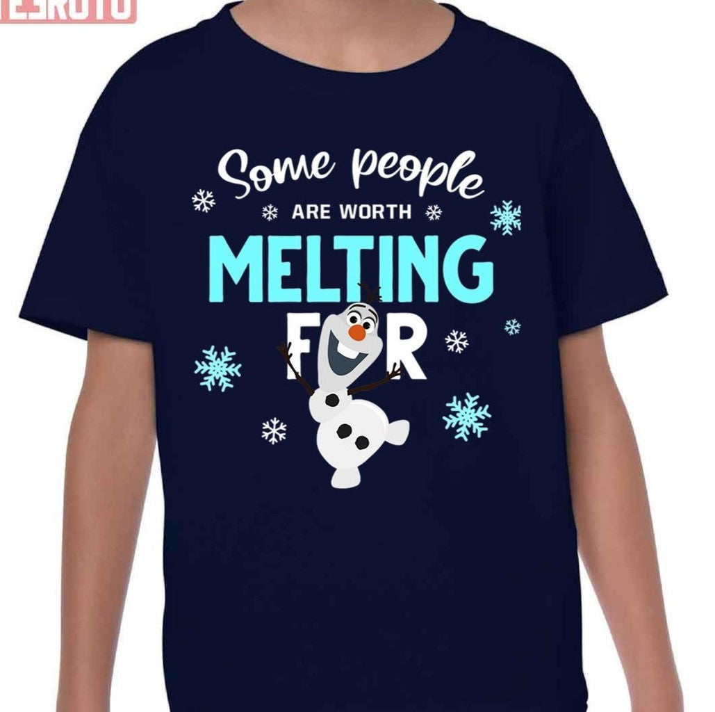 Some People Are Worth Melting For Olaf Frozen Unisex T-Shirt