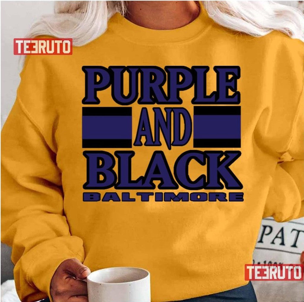Baltimore Lyfe Purple And Black Ravens Football Unisex T-Shirt