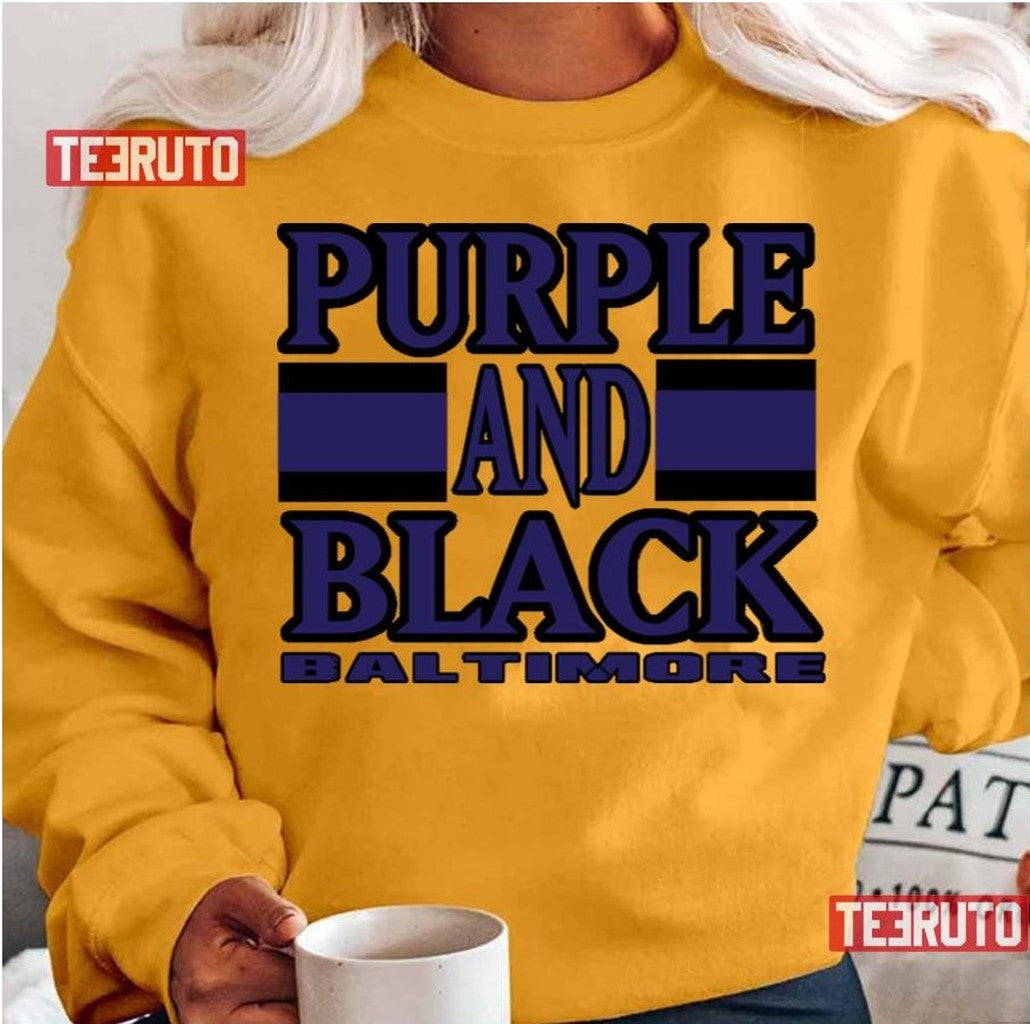 Baltimore Lyfe Purple And Black Ravens Football Unisex T-Shirt