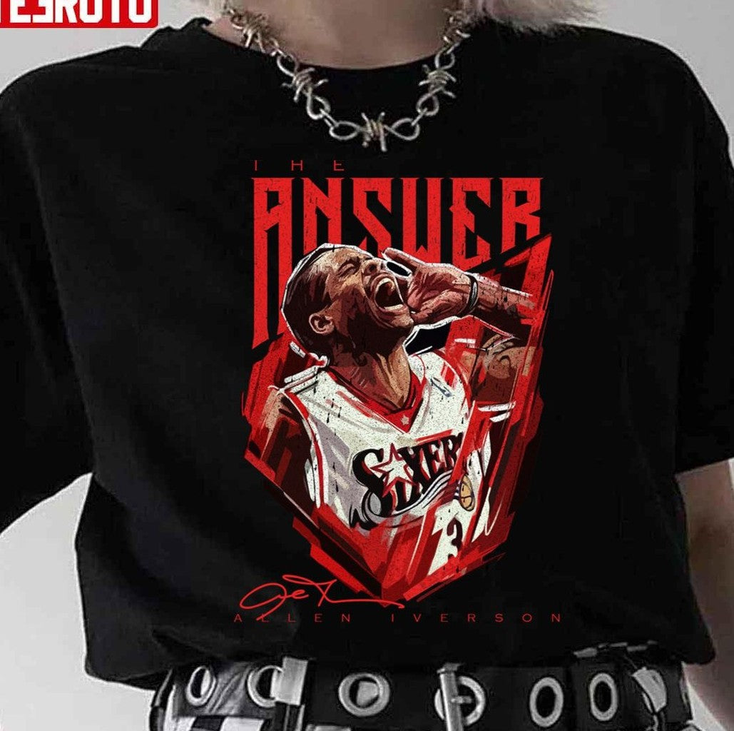 Signature Design Basketball Allen Iverson The Answer Unisex Sweatshirt
