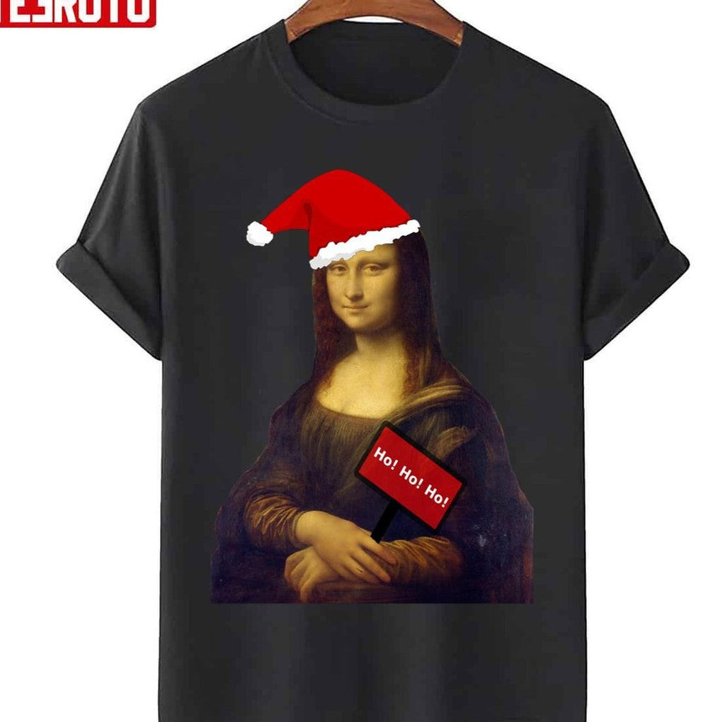Mona Lisa Christmas Edition Unisex T-Shirt