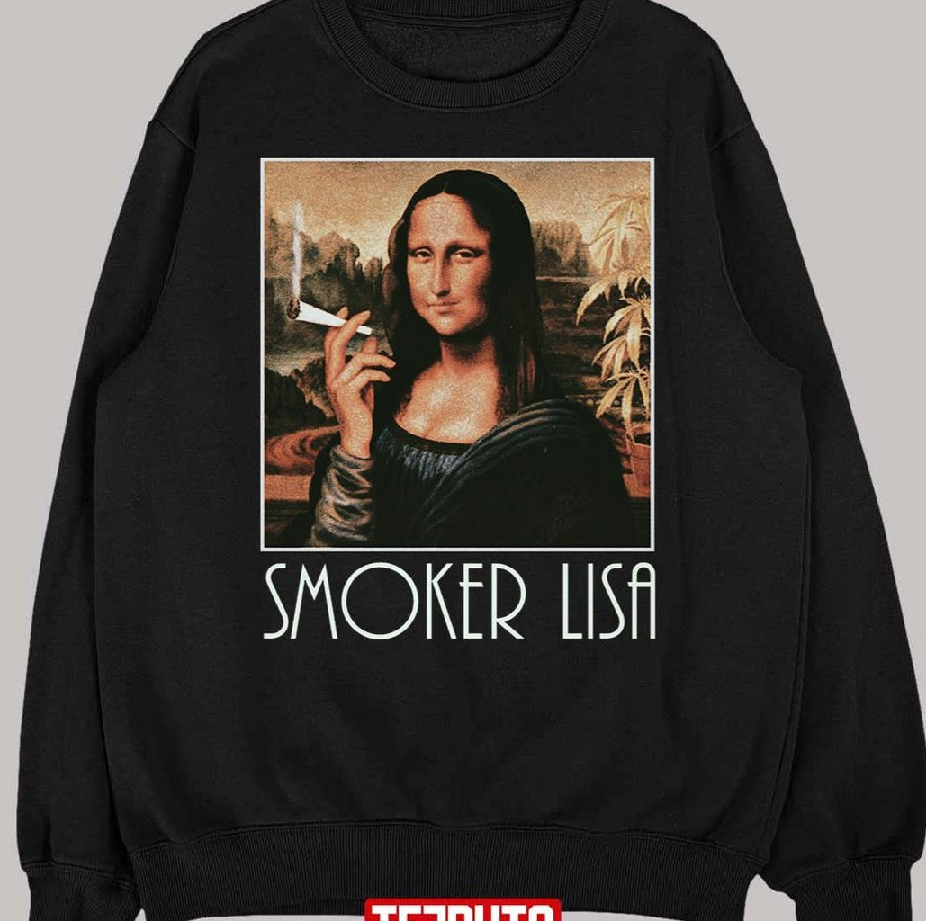 Smoker Lisa Renaissance Parody Unisex T-Shirt