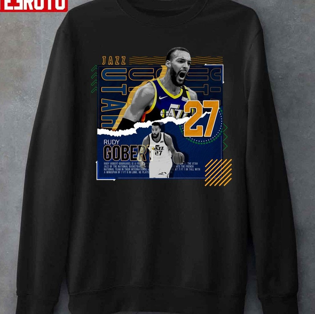 Rudy Gobert Basketball NBA Photographic Design Unisex T-Shirt