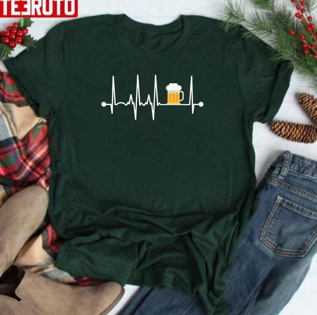 Beer Heartbeat Unisex Hoodie