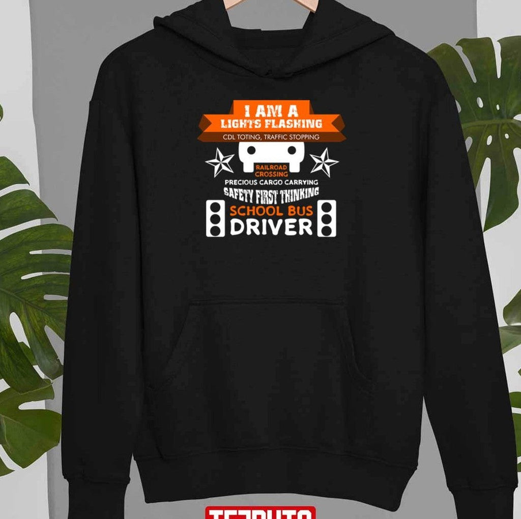 Railroad Crossing Safety First School Bus Drivers Unisex T-Shirt