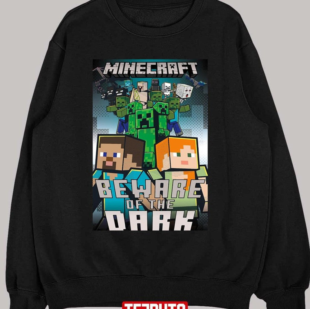 Beware Of The Dark Mine Craft Unisex T-Shirt