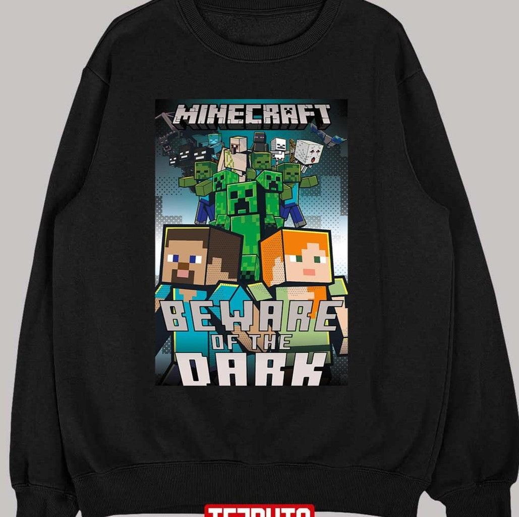 Beware Of The Dark Mine Craft Unisex T-Shirt
