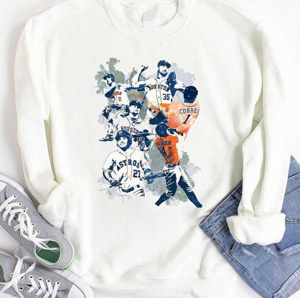Basball Houston Astros Verlander Justi Collage Unisex Hoodie