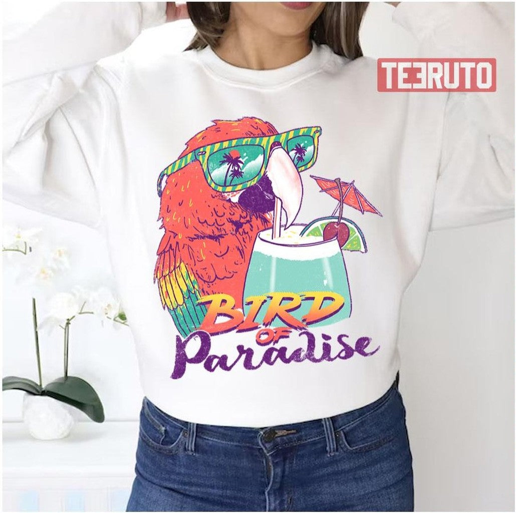 Bird Of Paradise Parrot Unisex Sweatshirt