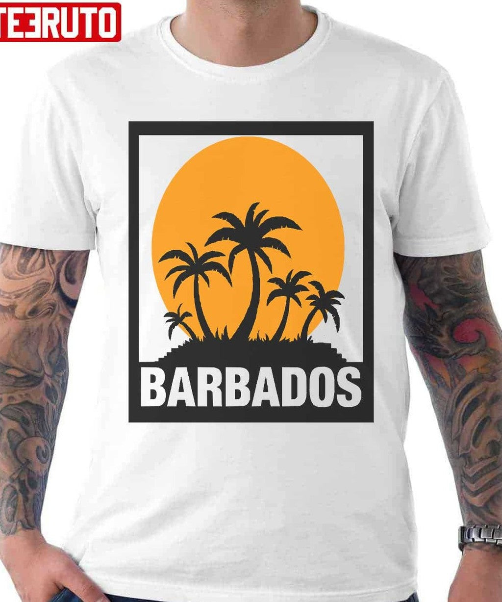 Barbados Palm Tree Island Unisex T-Shirt