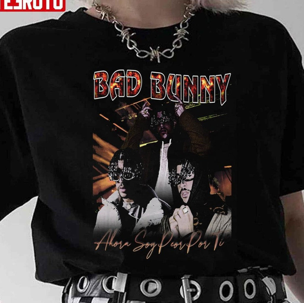Bad Bunny Vintage 90s Latino Rapper Unisex T-Shirt