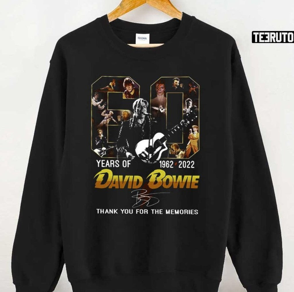 60 Years Of 1962 2022 David Bowie Signature Unisex T-Shirt