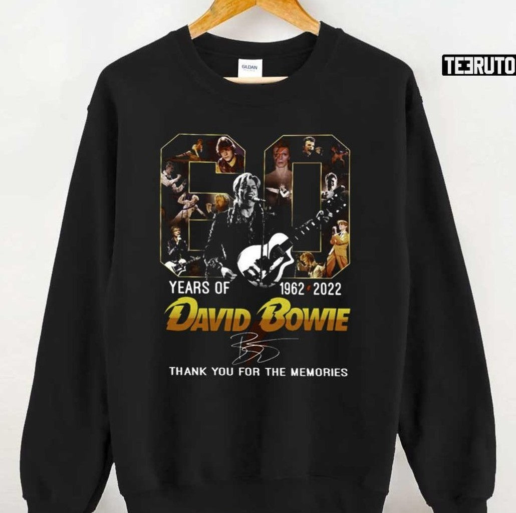 60 Years Of 1962 2022 David Bowie Signature Unisex T-Shirt