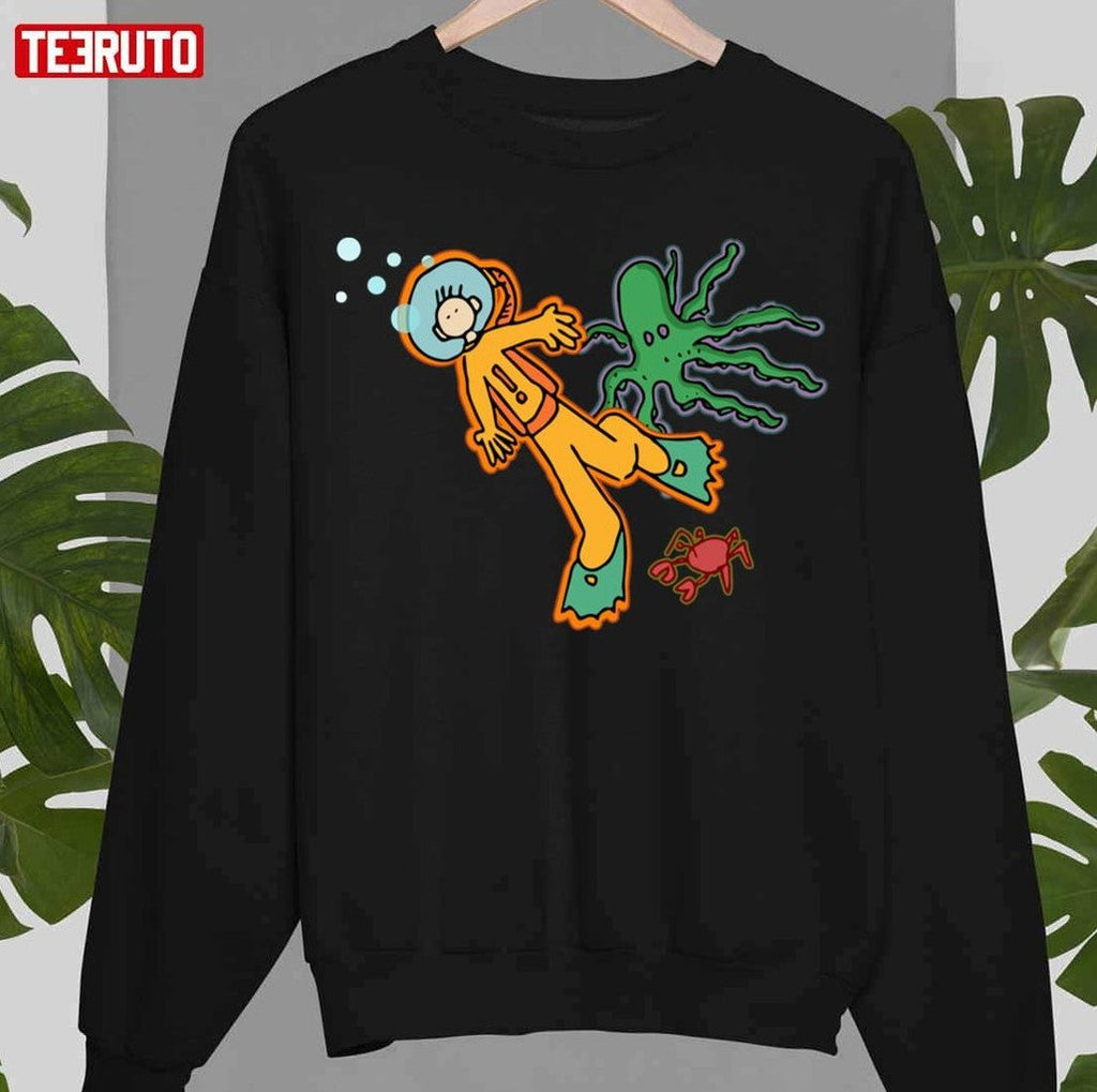 My Octopus Teacher Cartoon Art Unisex Sweatshirt