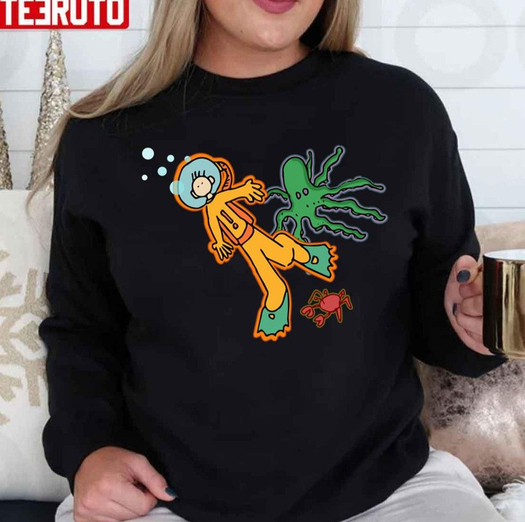 My Octopus Teacher Cartoon Art Unisex Sweatshirt