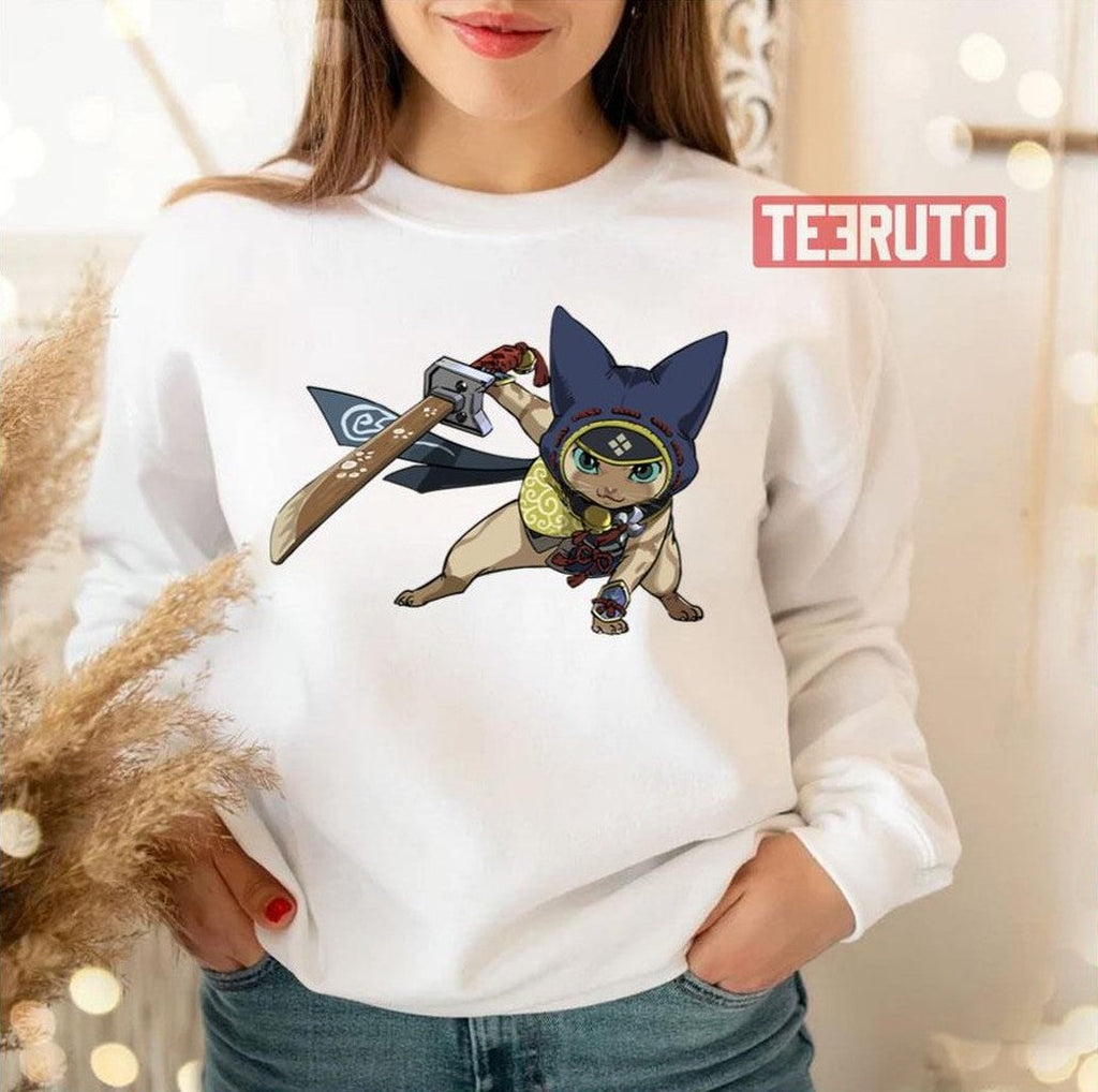 Ninja Felyne Monster Hunter Rise Unisex T-Shirt