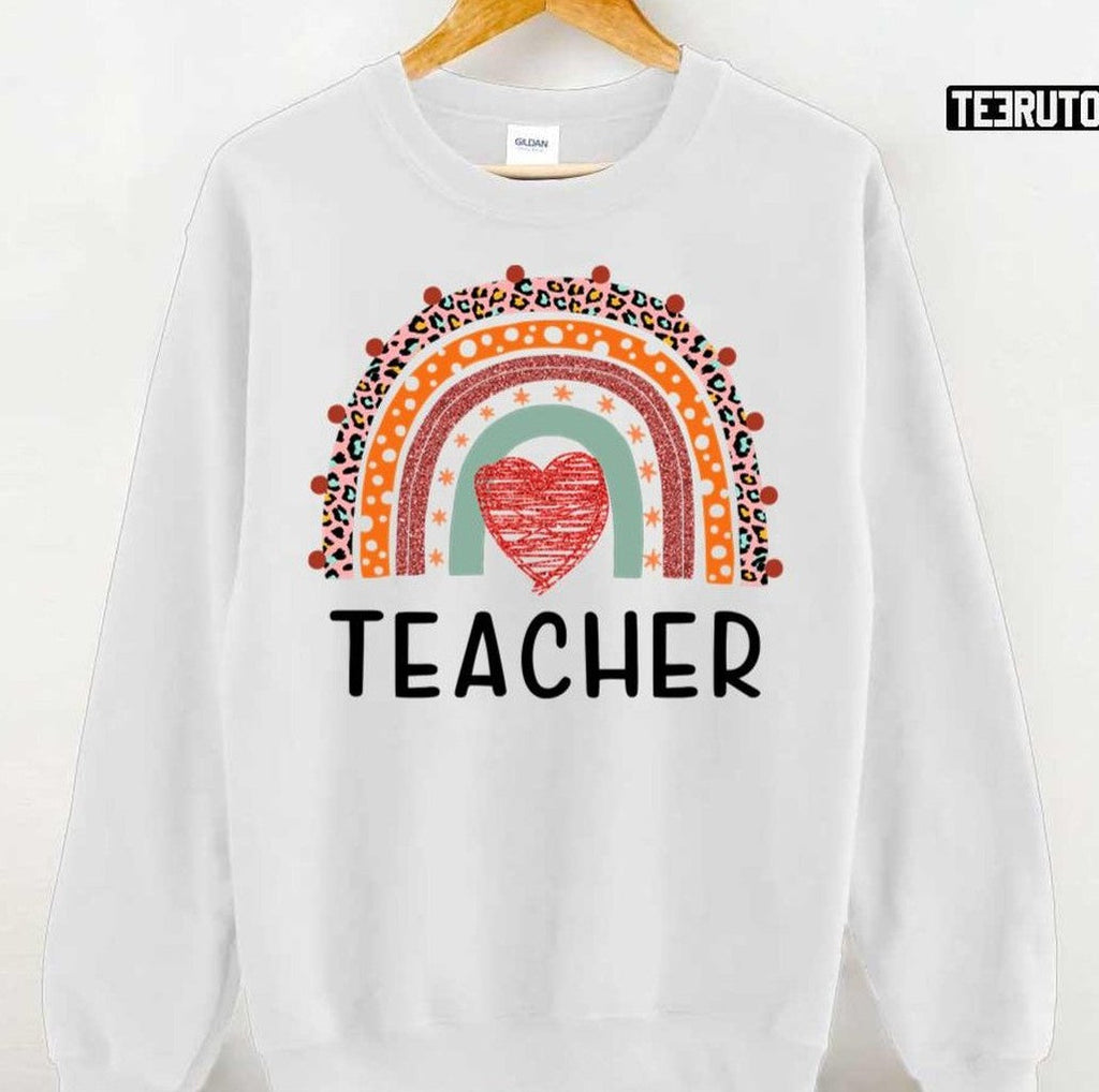 Rainbow Art National Teachers Day Unisex T-Shirt