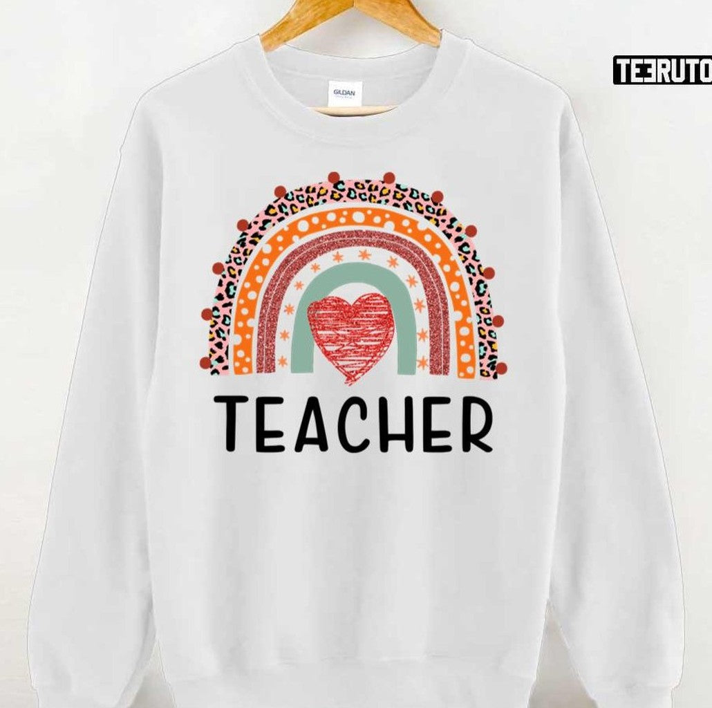 Rainbow Art National Teachers Day Unisex T-Shirt