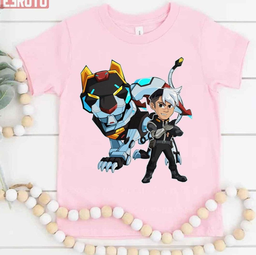 Shiro &amp; Black Lion Cartoon Design Unisex T-Shirt