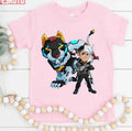 Shiro &amp; Black Lion Cartoon Design Unisex T-Shirt