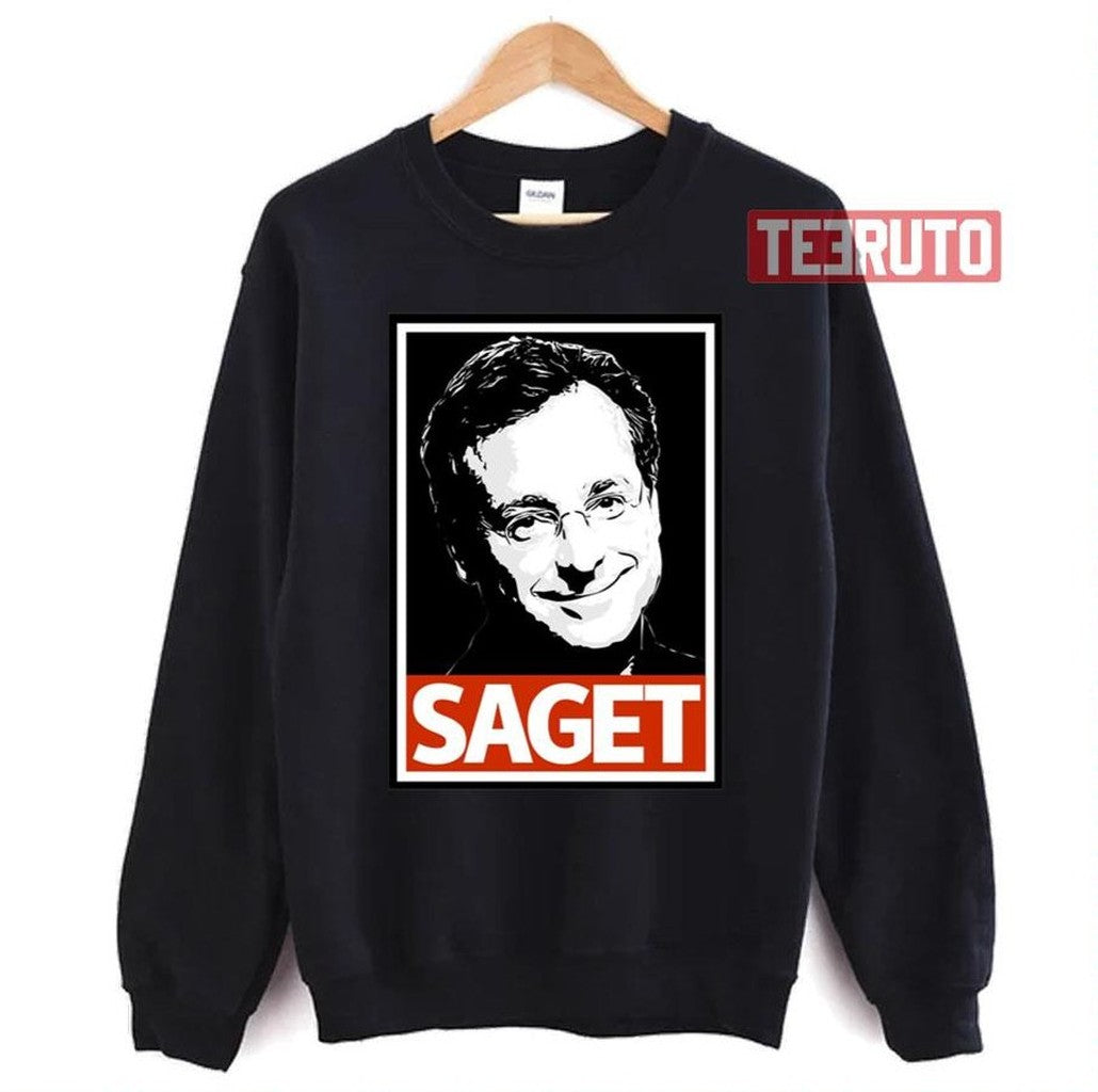 Black And White Graphic Bob Saget Unisex T-Shirt