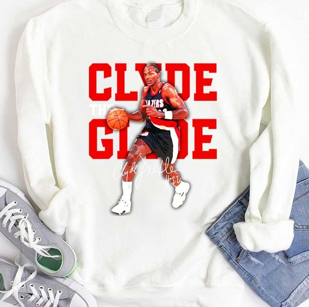 Signature Design Clyde Drexler The Glide Basketball Unisex T-Shirt